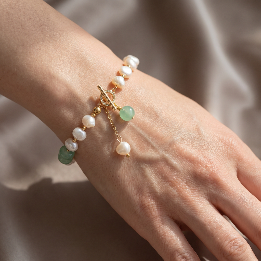 Raya – Abenteuerarmband mit Meeresperlen