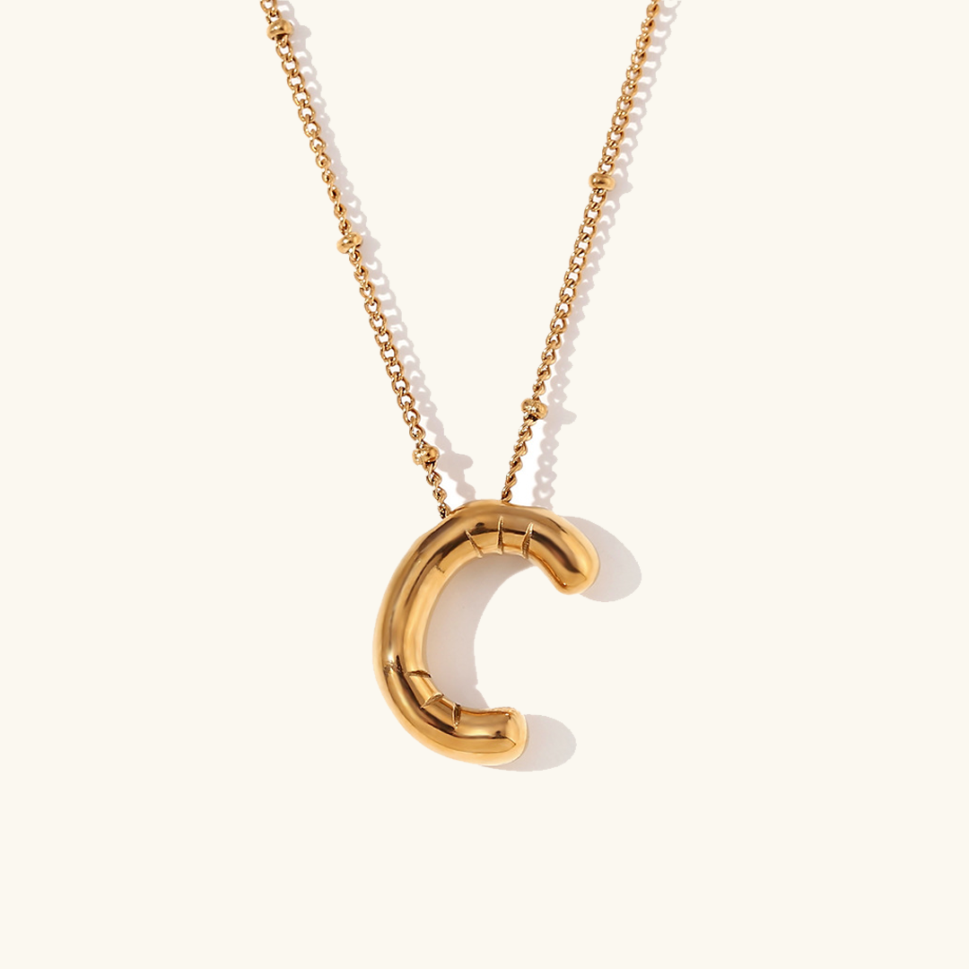 Ballon Gold Initialen Kette