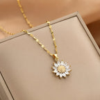 Manon – Halskette Sonnenblume Strahlend in Gold