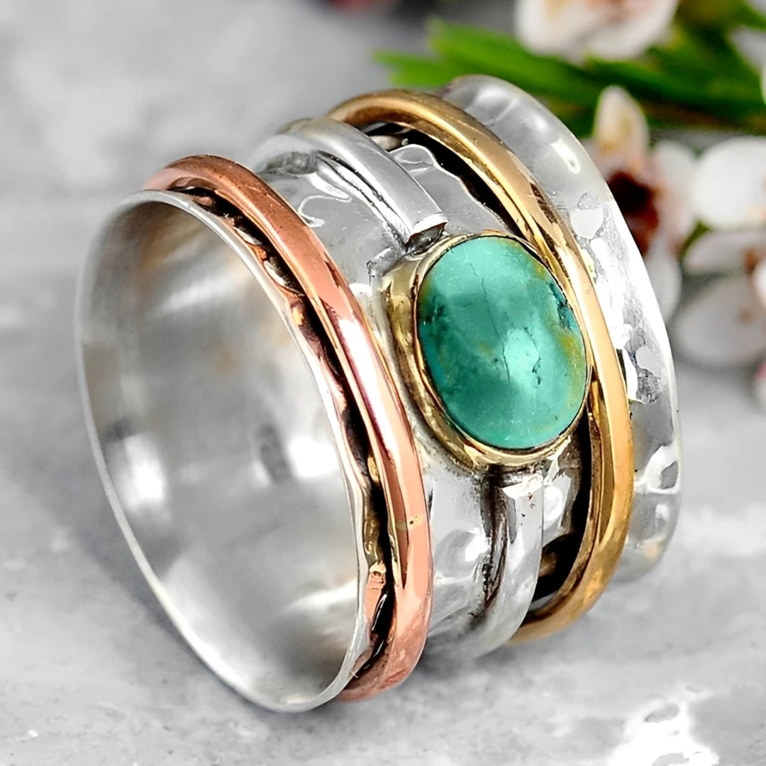 Maloi – Vintage-Ring in Türkis