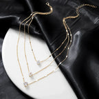 Sally – Goldkette mit drei Zirkonia-Anhängern