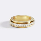 Alessia – Drehbarer Fidget-Ring mit Kristall-Highlight