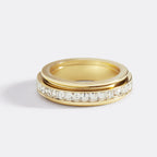 Alessia – Drehbarer Fidget-Ring mit Kristall-Highlight