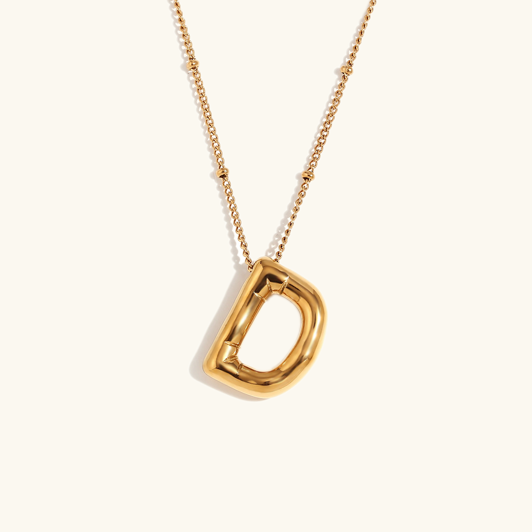 Ballon Gold Initialen Kette