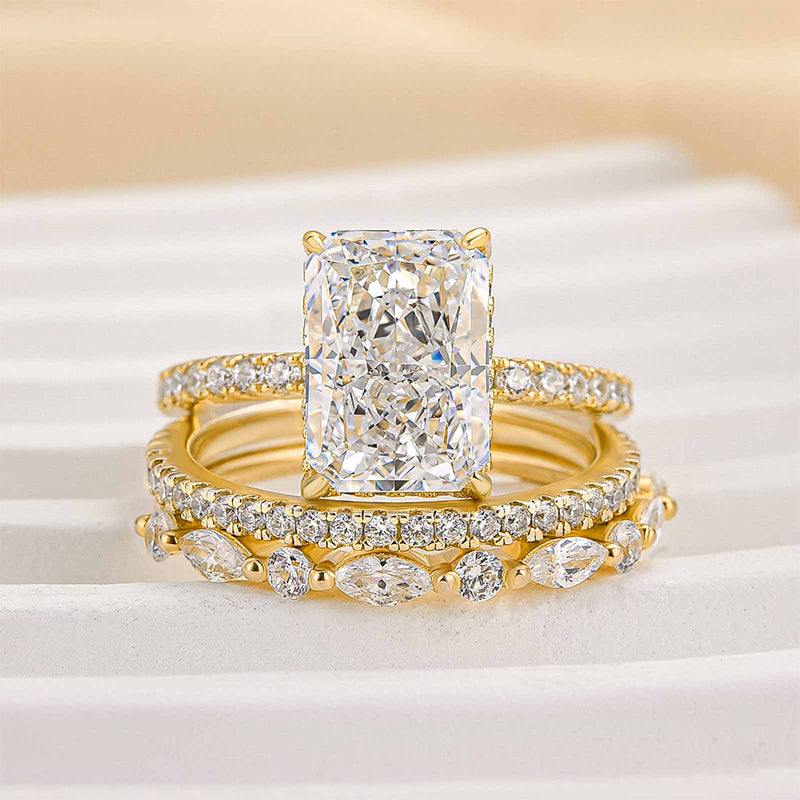 Jaily – Set mit 3 Eheringen aus 18 Karat Gold