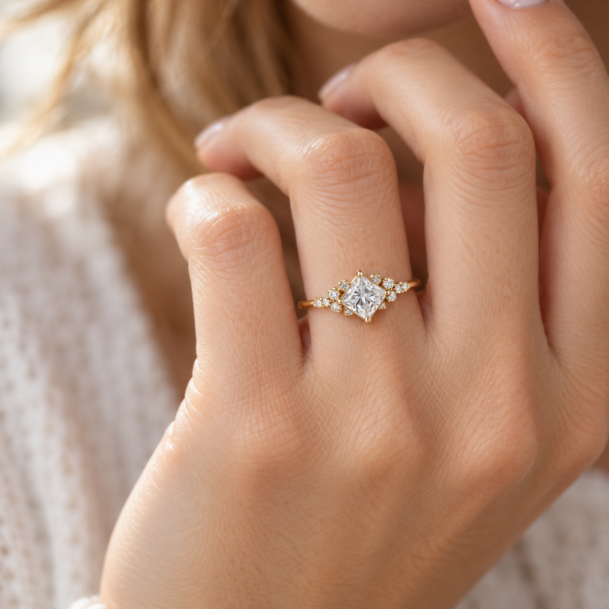 Damen Statement-Ring im Königin-Stil