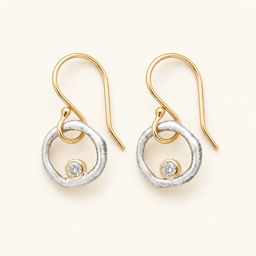 Damen Ohrringe im Vintage-Stil mit Steindekoren