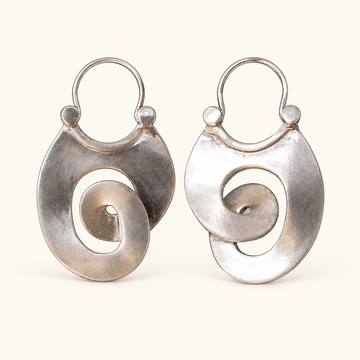 Damen Spiral-Ohrringe im Vintage-Stil