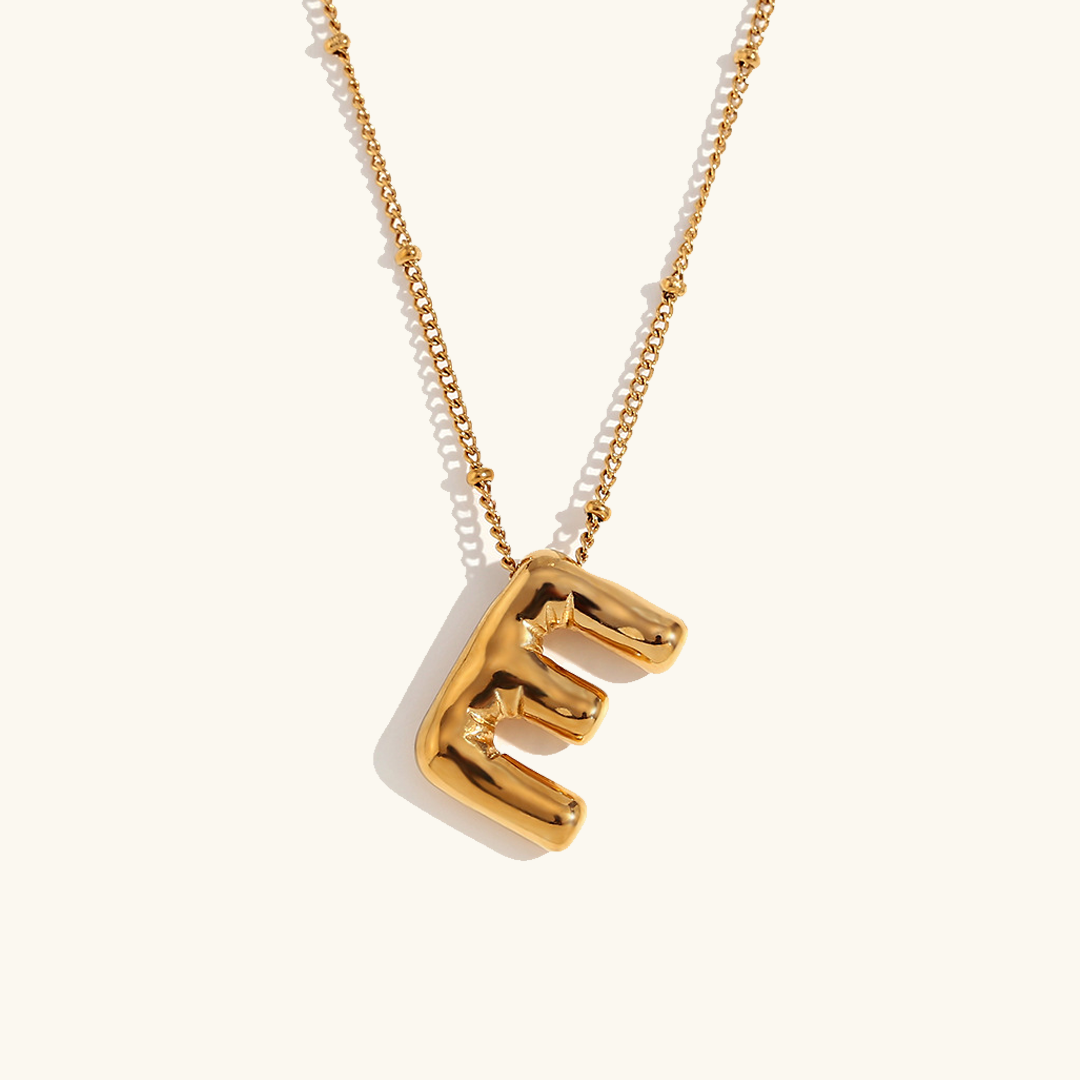 Ballon Gold Initialen Kette
