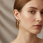 Enola – Vintage-Kreolen in Roségold