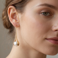 Asa – Ohrringe in Gold mit Perlen