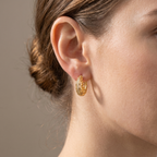 Lara - Stilvolle Mandala Gold Tropfen Ohrringe