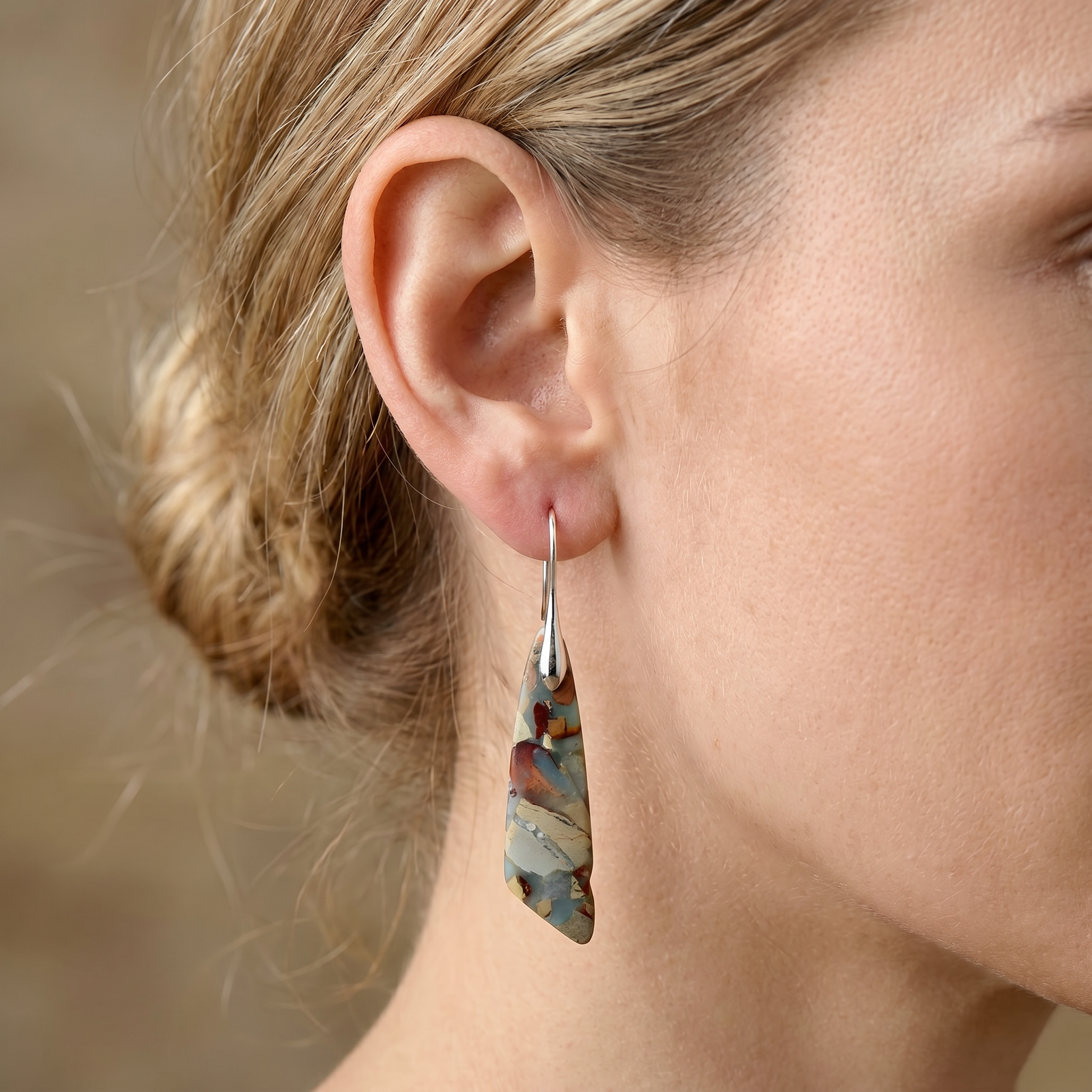 Ondine – Vintage-Creolen aus Naturmaterialien
