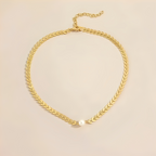 Aria – Römische Halskette aus Gold & Elegante Perle
