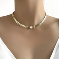 Aria – Römische Halskette aus Gold & Elegante Perle