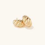 Ellie – Ohrringe Croissant Gold