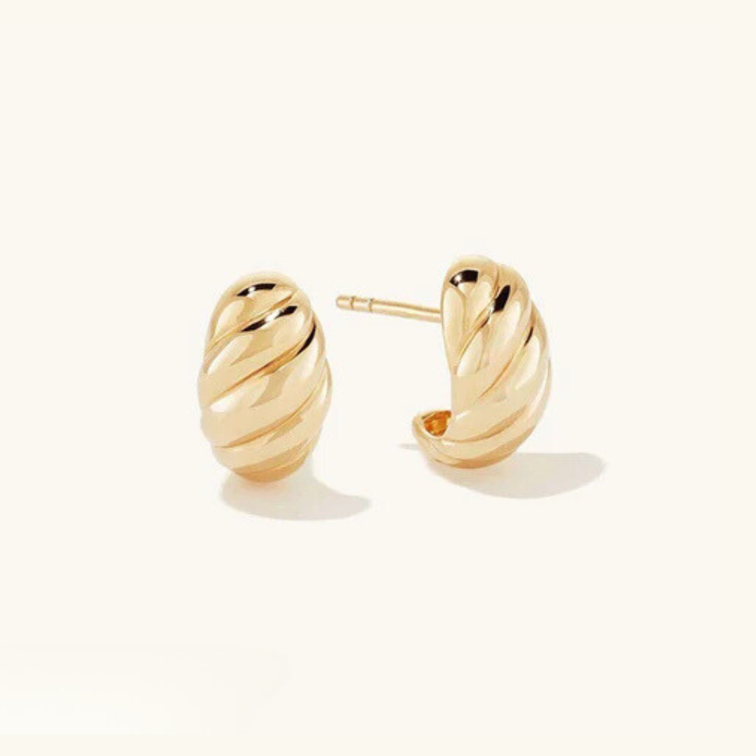 Ellie – Ohrringe Croissant Gold