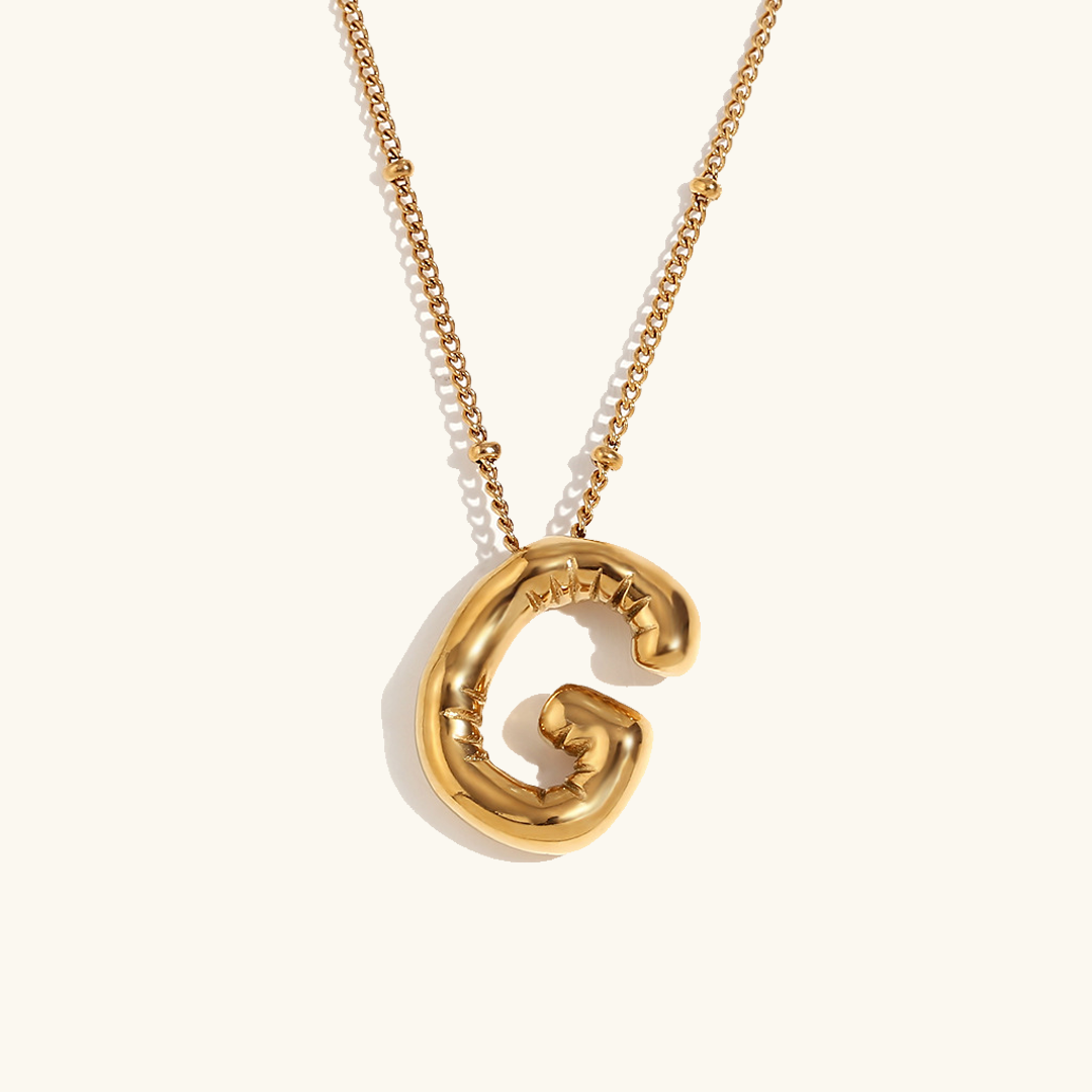 Ballon Gold Initialen Kette