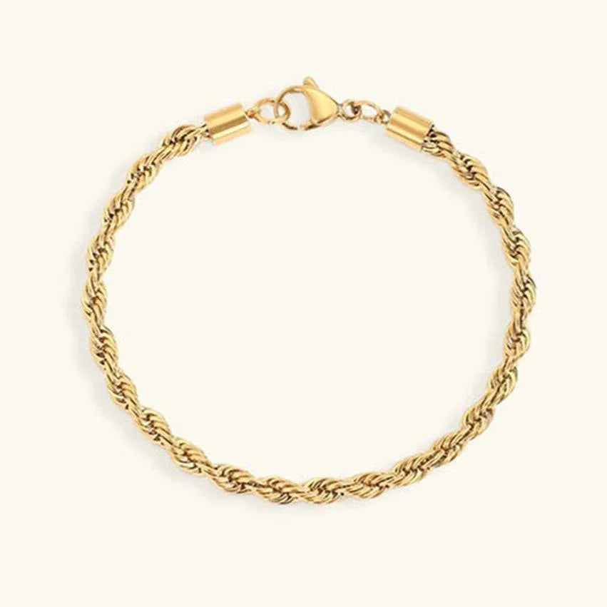 Gigi – Armband Seilglieder Gold Elegant