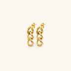 Lee - Ohrringe mit Kettendesign in Gold