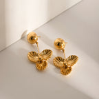 Brianna – Pansy Goldene Ohrringe