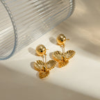 Brianna – Pansy Goldene Ohrringe