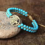 Nahla – Armband Lebensbaum aus Türkis-Stein Handgemacht