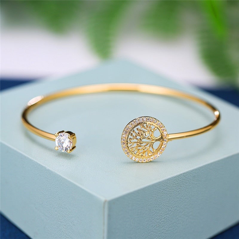 Elowen – Verstellbares Armband Lebensbaum
