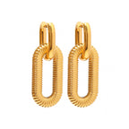 Nina – Doppelte Elegante Ovale Creolen