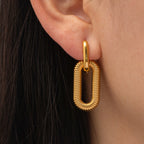Nina – Doppelte Elegante Ovale Creolen