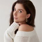 Nina – Doppelte Elegante Ovale Creolen