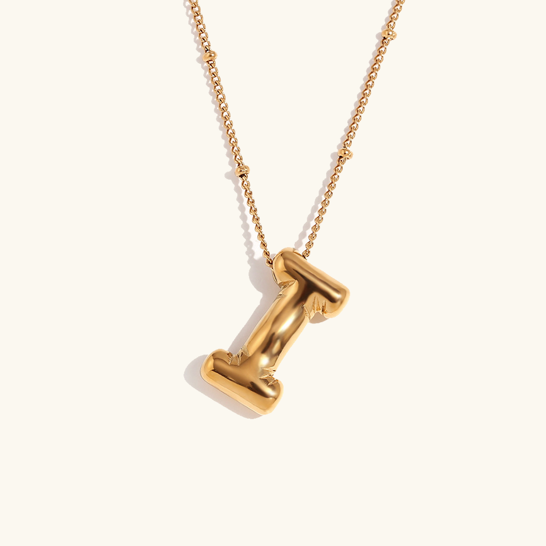 Ballon Gold Initialen Kette