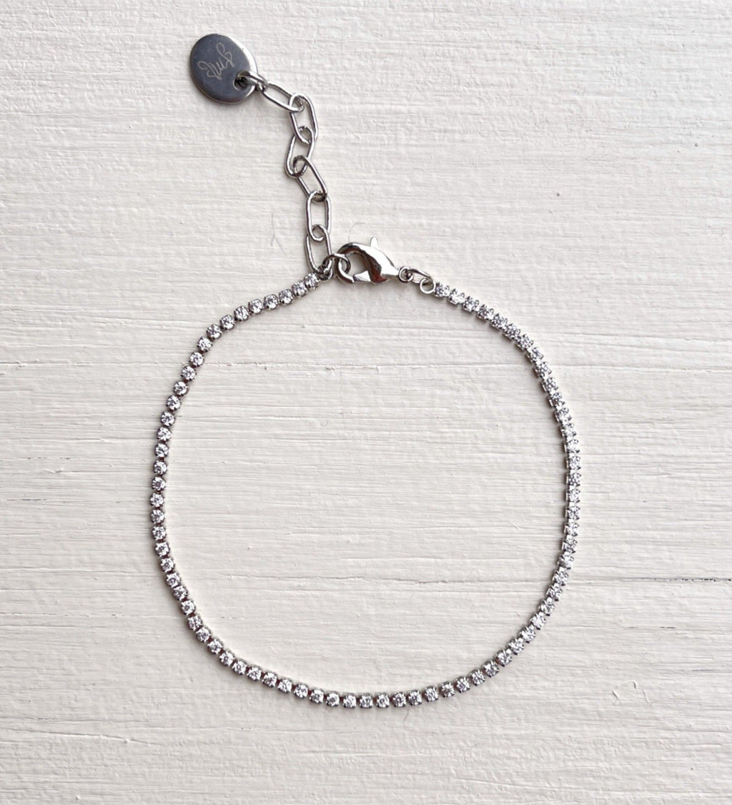 Mini Kristall Tennisarmband