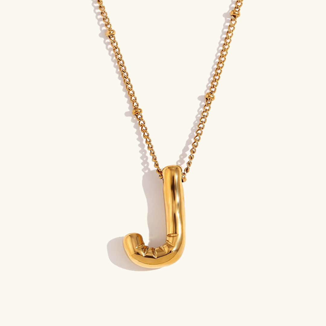 Ballon Gold Initialen Kette