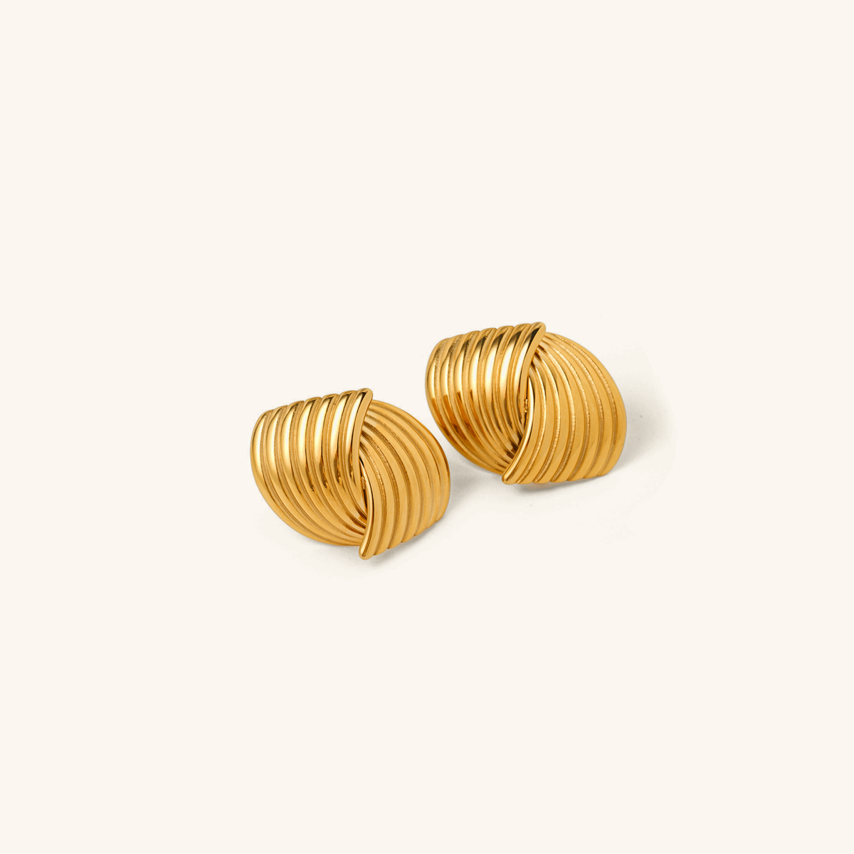 Sonia - Goldwellen-Ohrringe