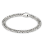 Soraya – Armband Kubanische Kette aus Moissanit Gold 18K