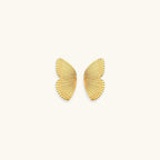 Flieder - Gold Schmetterling Ohrringe