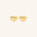Mila – Herz Ohrringe Stecker Gold