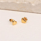 Mila – Herz Ohrringe Stecker Gold