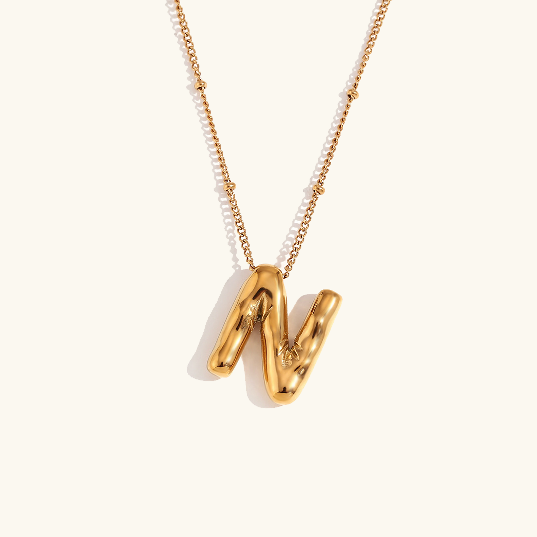 Ballon Gold Initialen Kette
