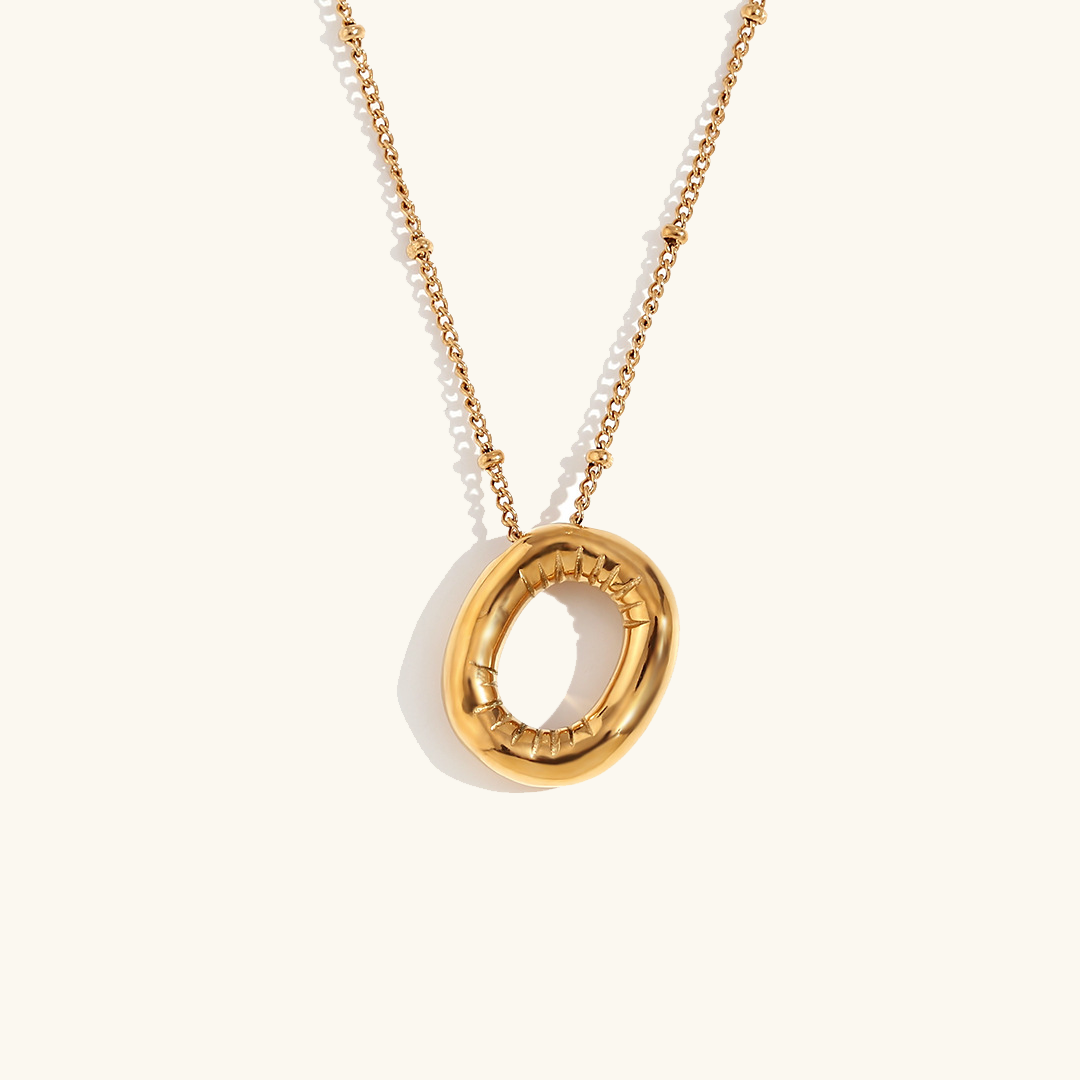 Ballon Gold Initialen Kette