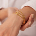 Abela - Fischgräten-Armband dreilagig