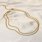 Nicole – Mehrlagige Goldene Halskette
