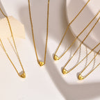 Herz - Anfangsbuchstabe Gold Halskette