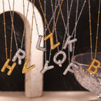 Ballon Gold Initialen Kette