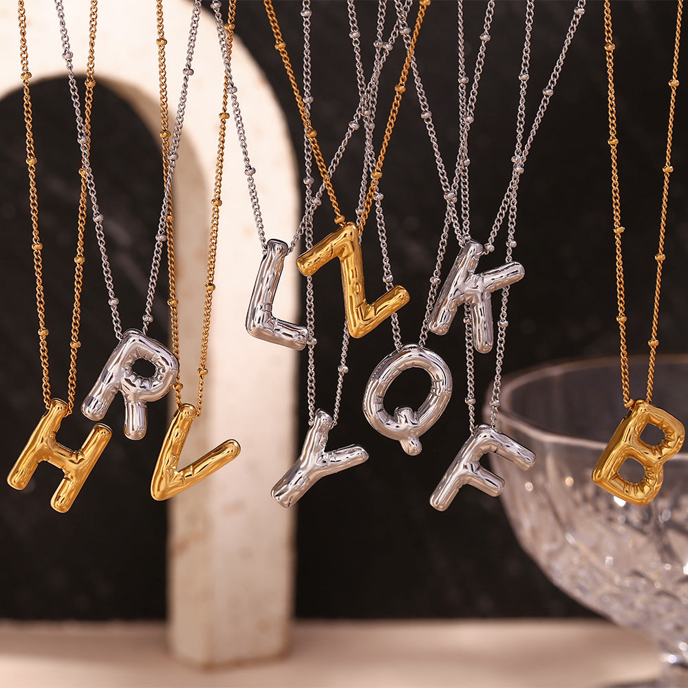 Ballon Gold Initialen Kette