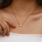 Herz - Anfangsbuchstabe Gold Halskette