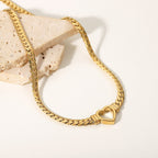 Ara – Herz-Halskette in Gold