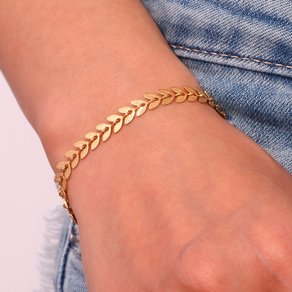 Delaida - Armband mit Blattgold