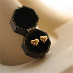 Mila – Herz Ohrringe Stecker Gold